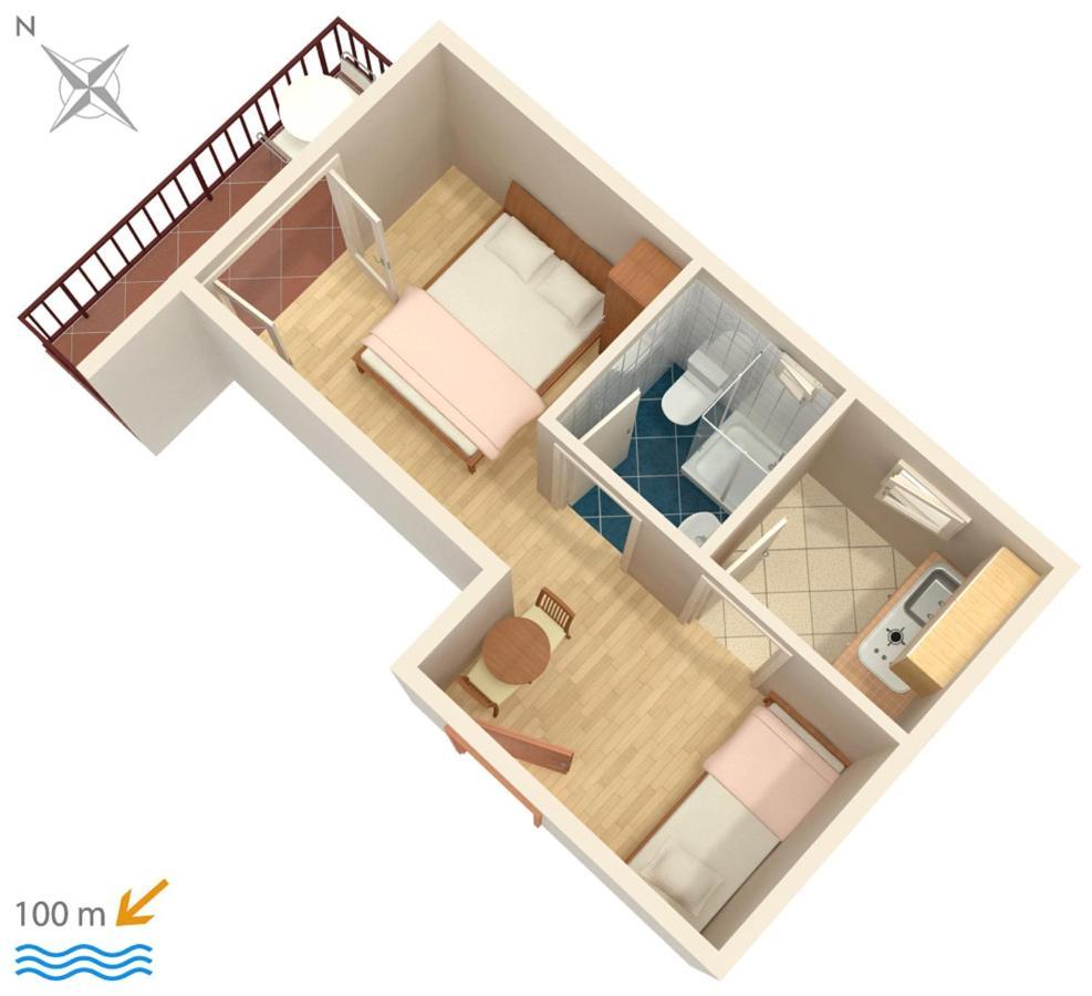 Apartments By The Sea Podaca, Makarska - 516 Bagian luar foto